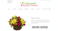 Desktop Screenshot of lakewoodranchfloristinc.com